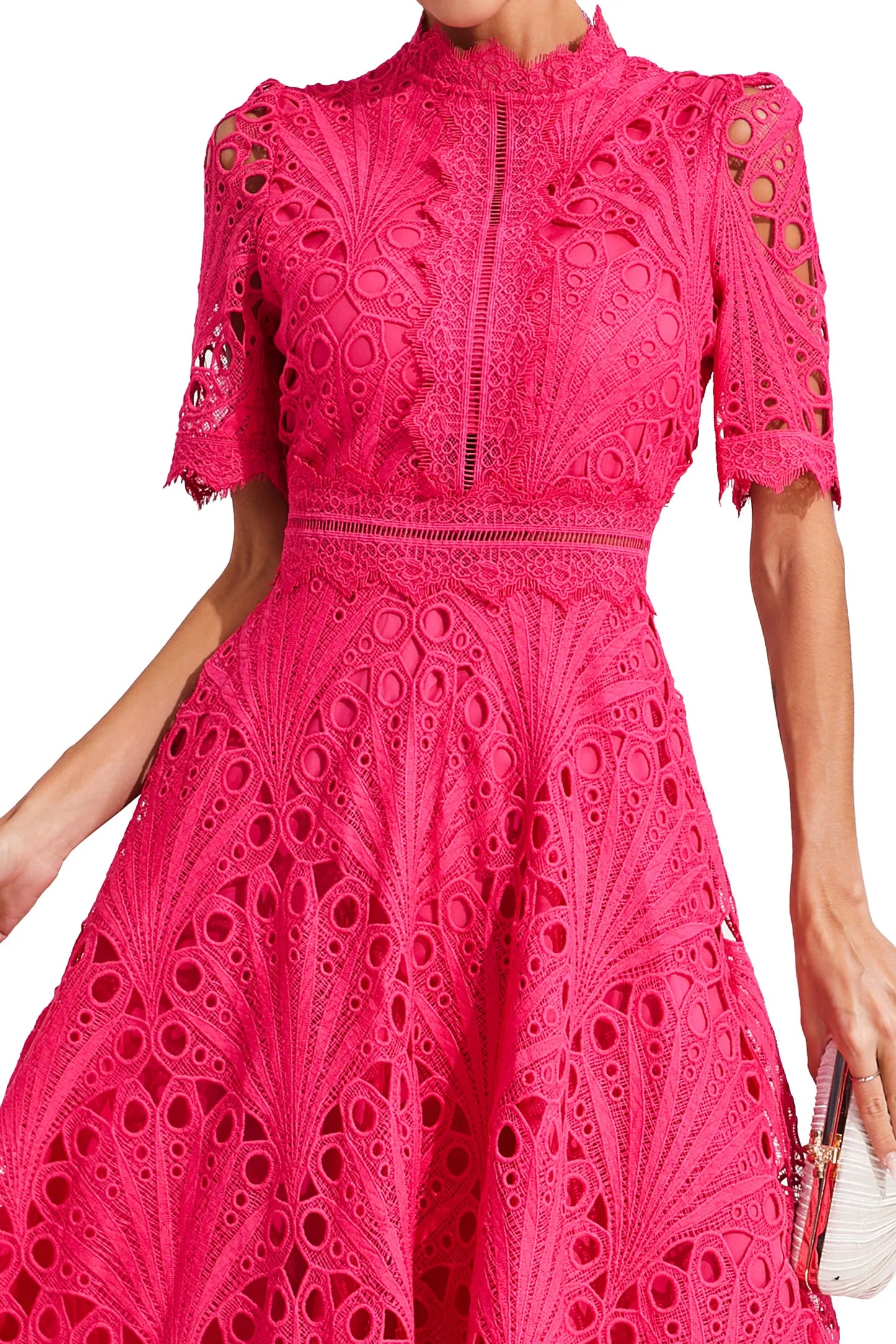 Lexi | Elegant Lace Midi Dress for Women